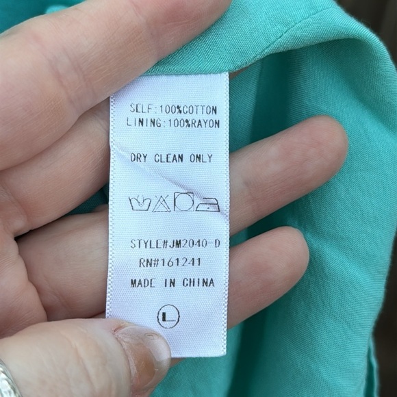 J. Marie embroidered a-line mini dress, size Large - Picture 8 of 8